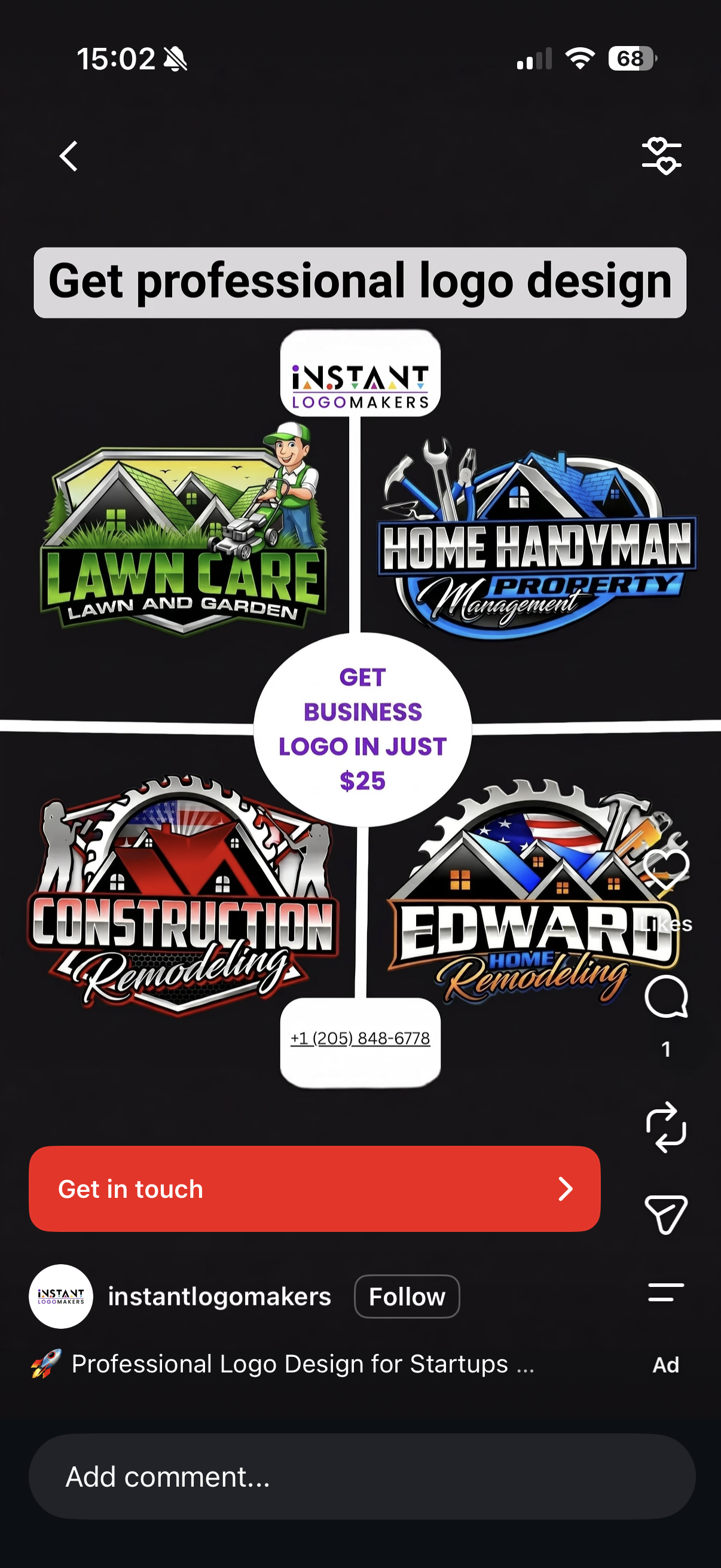 Christian Solorzano — screenshot of an AI-generated Instagram ad (AI slop)