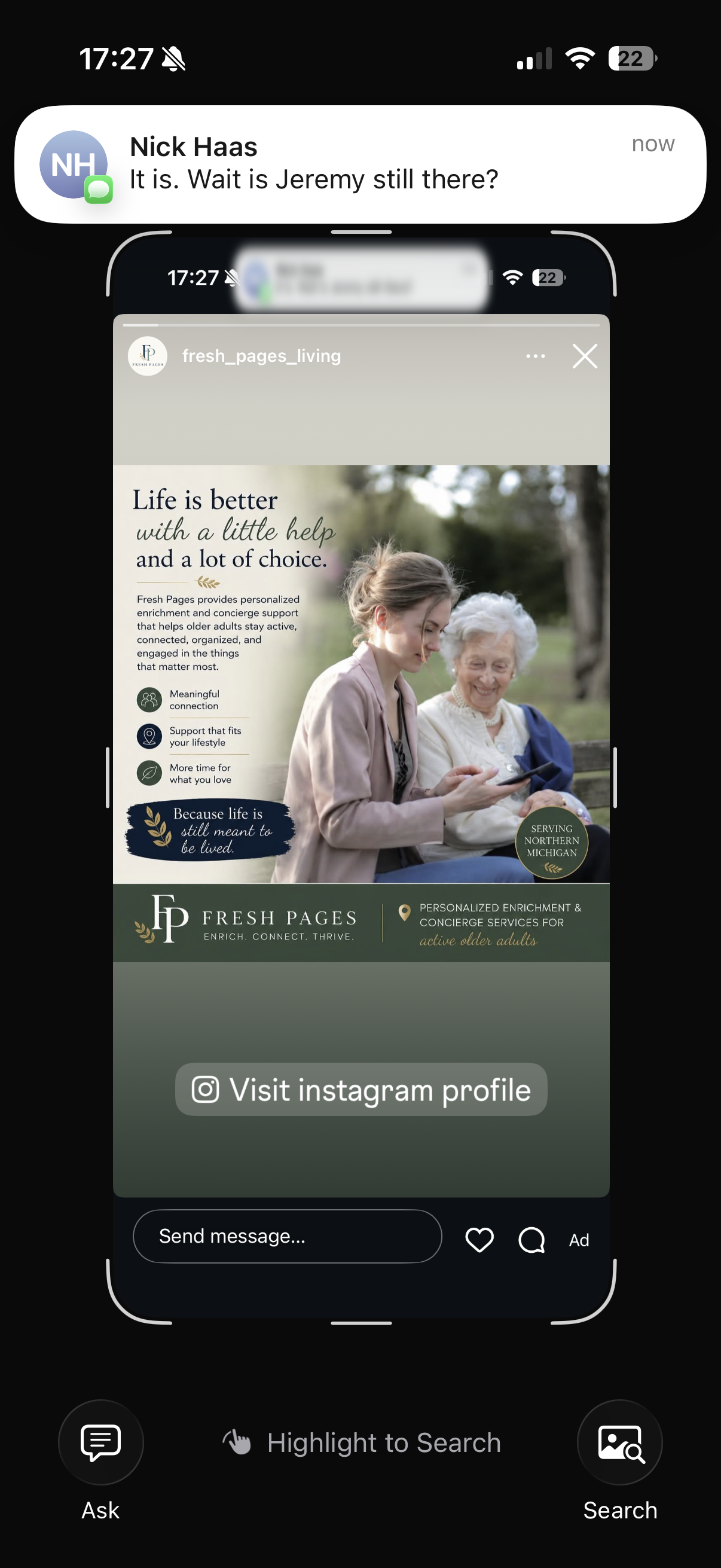 Christian Solorzano — screenshot of an AI-generated Instagram ad (AI slop)